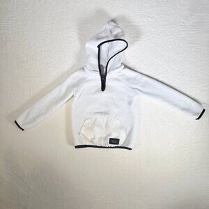 Girls Calvin Klein Performance White 1/4 Zip‎ Hoodie Size XS 5/6